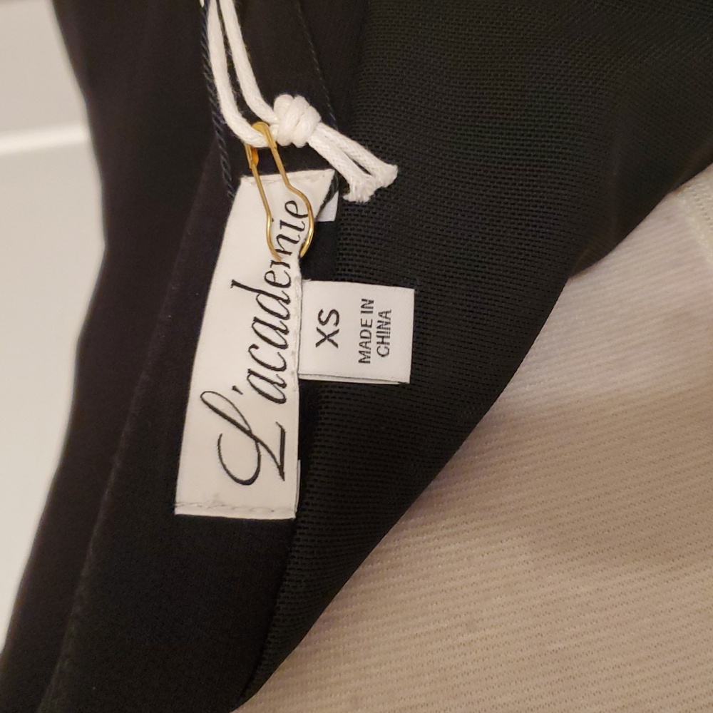 L'Academie gorgeous Black Strapless maxi Dress Size XS & L new with tags - Picture 9 of 11
